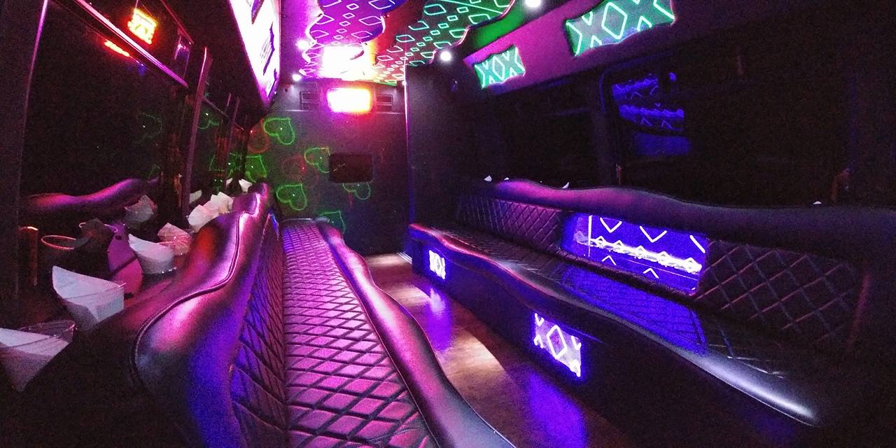 22-3 Passenger Luxury Limo Bus Interior