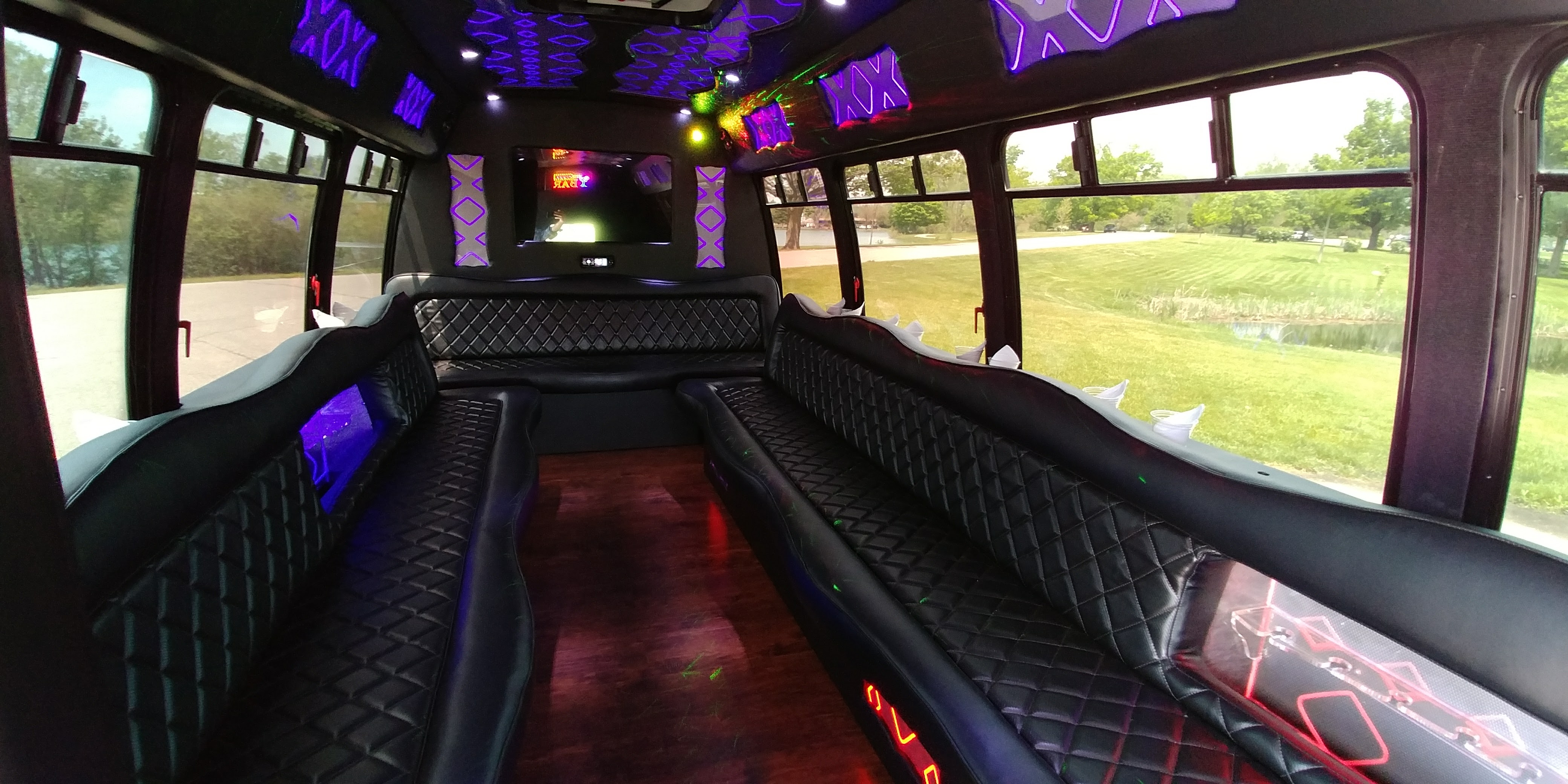 22-3 Passenger Luxury Limo Bus Interior 1