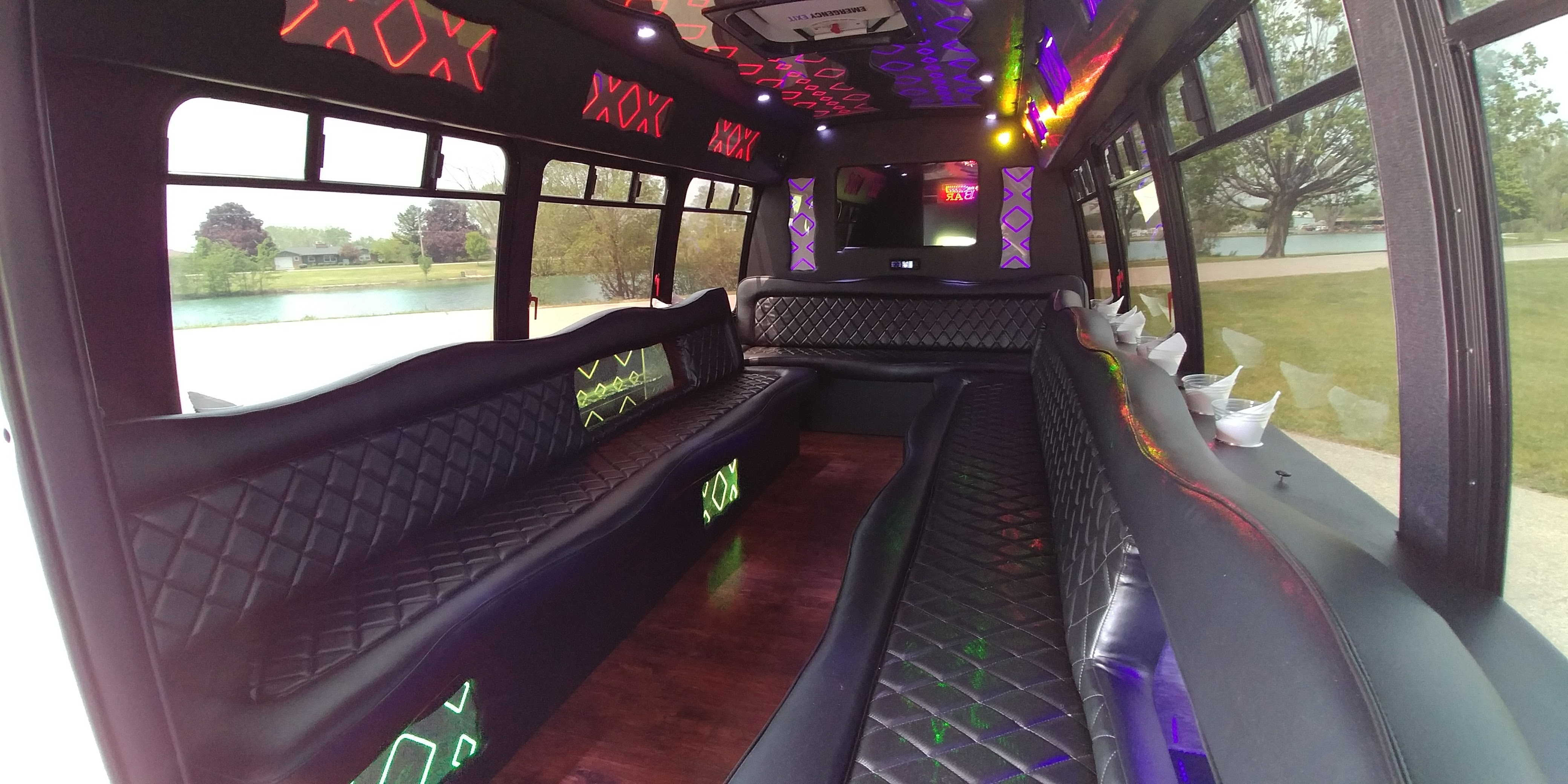 22-3 Passenger Luxury Limo Bus Interior 3