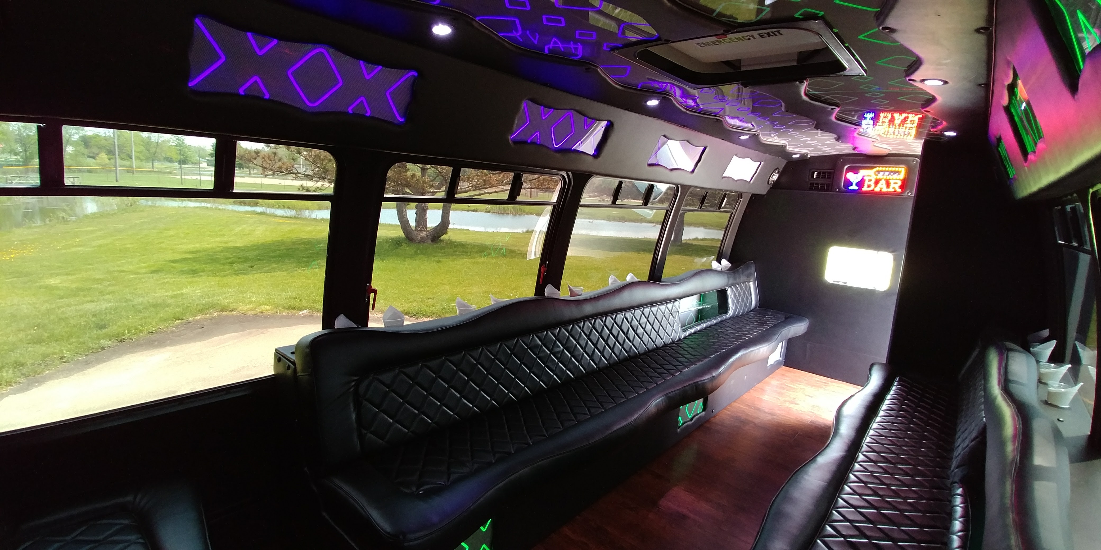 22-3 Passenger Luxury Limo Bus Interior 6