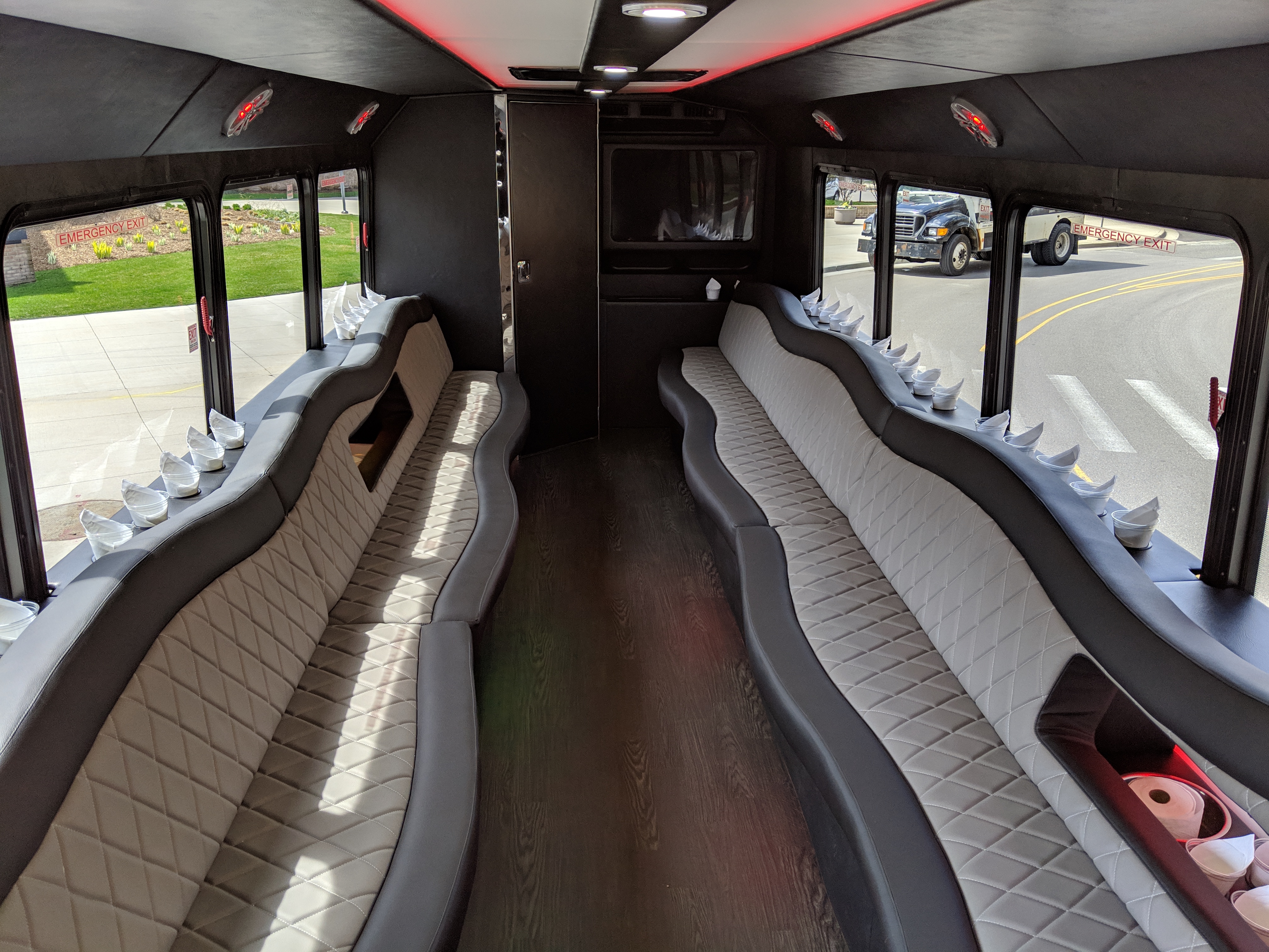 26-3 Passenger Luxury Limo Bus Interior
