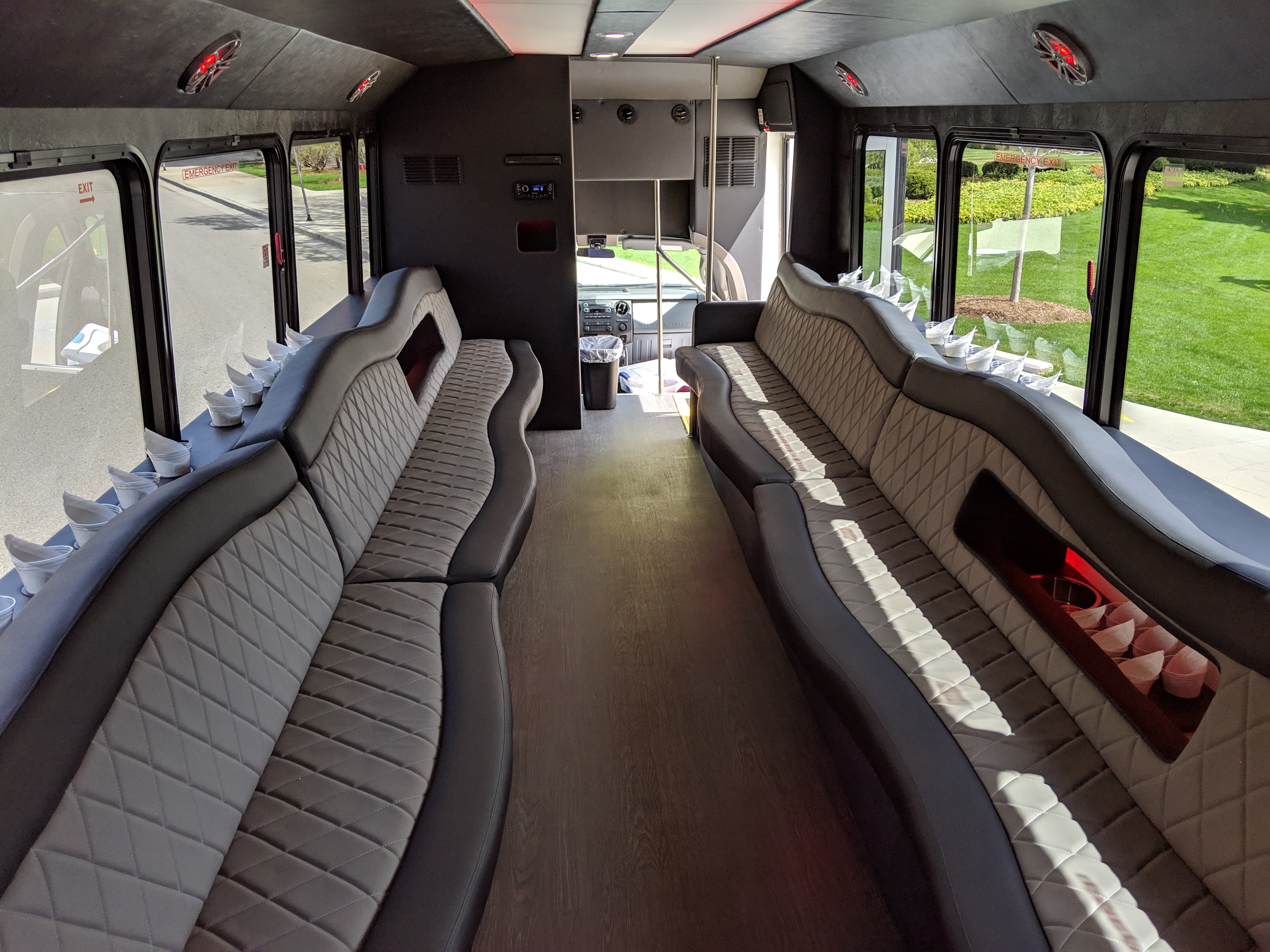 26-3 Passenger Luxury Limo Bus Interior 2