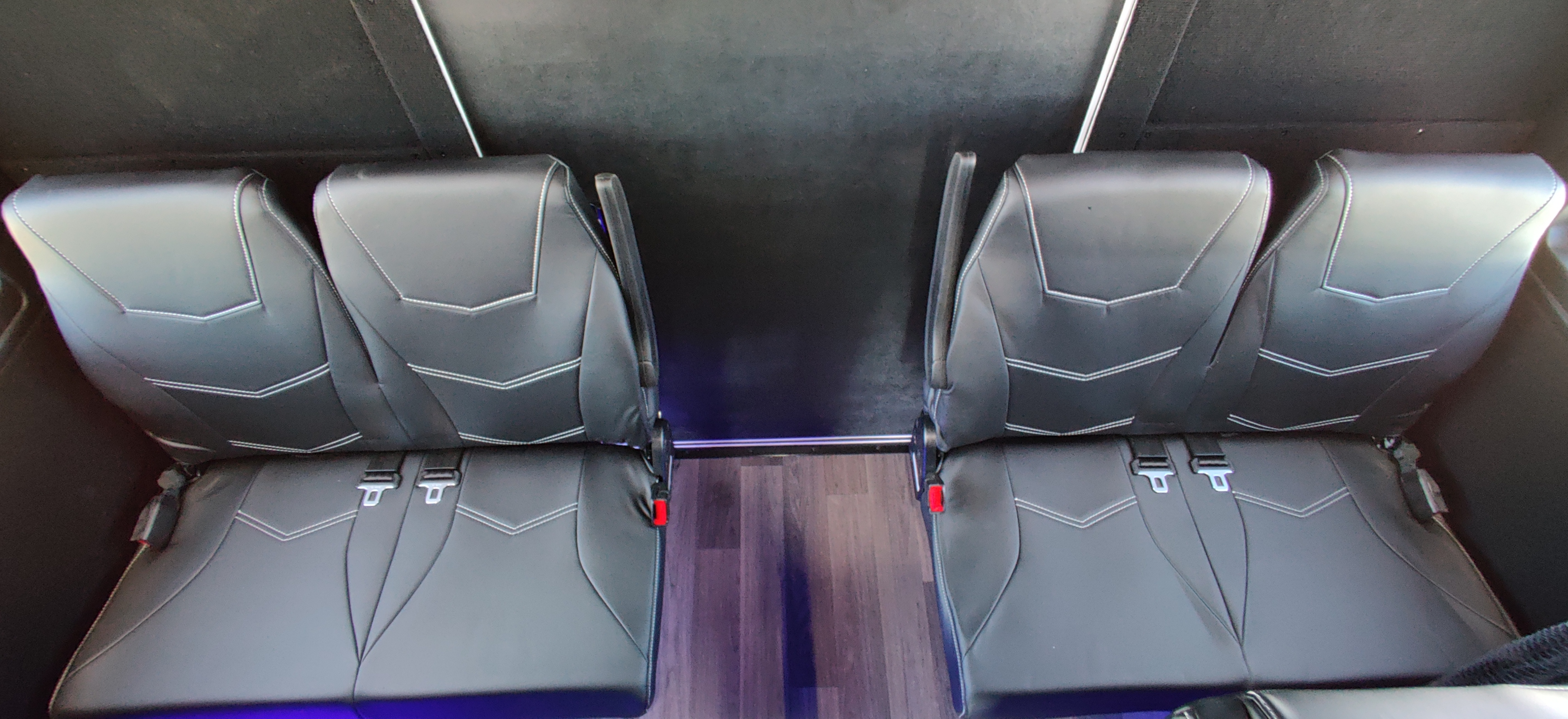 26 Passenger Executive Shuttle Bus Seats Down