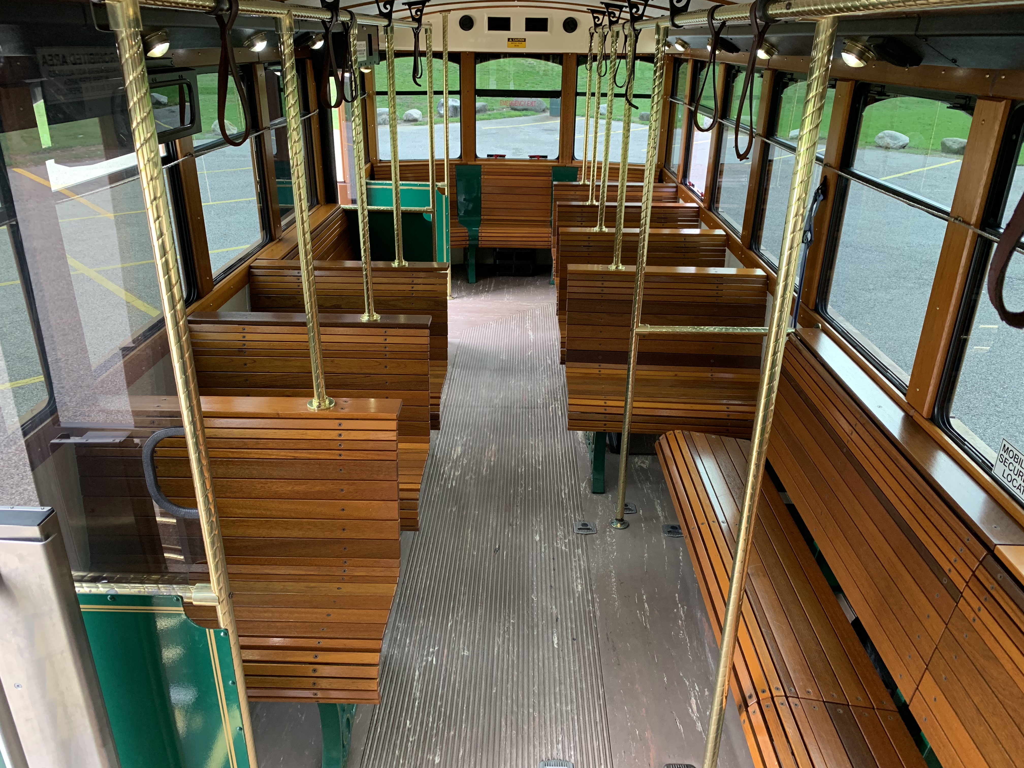 27 Passenger Trolley Interior 1