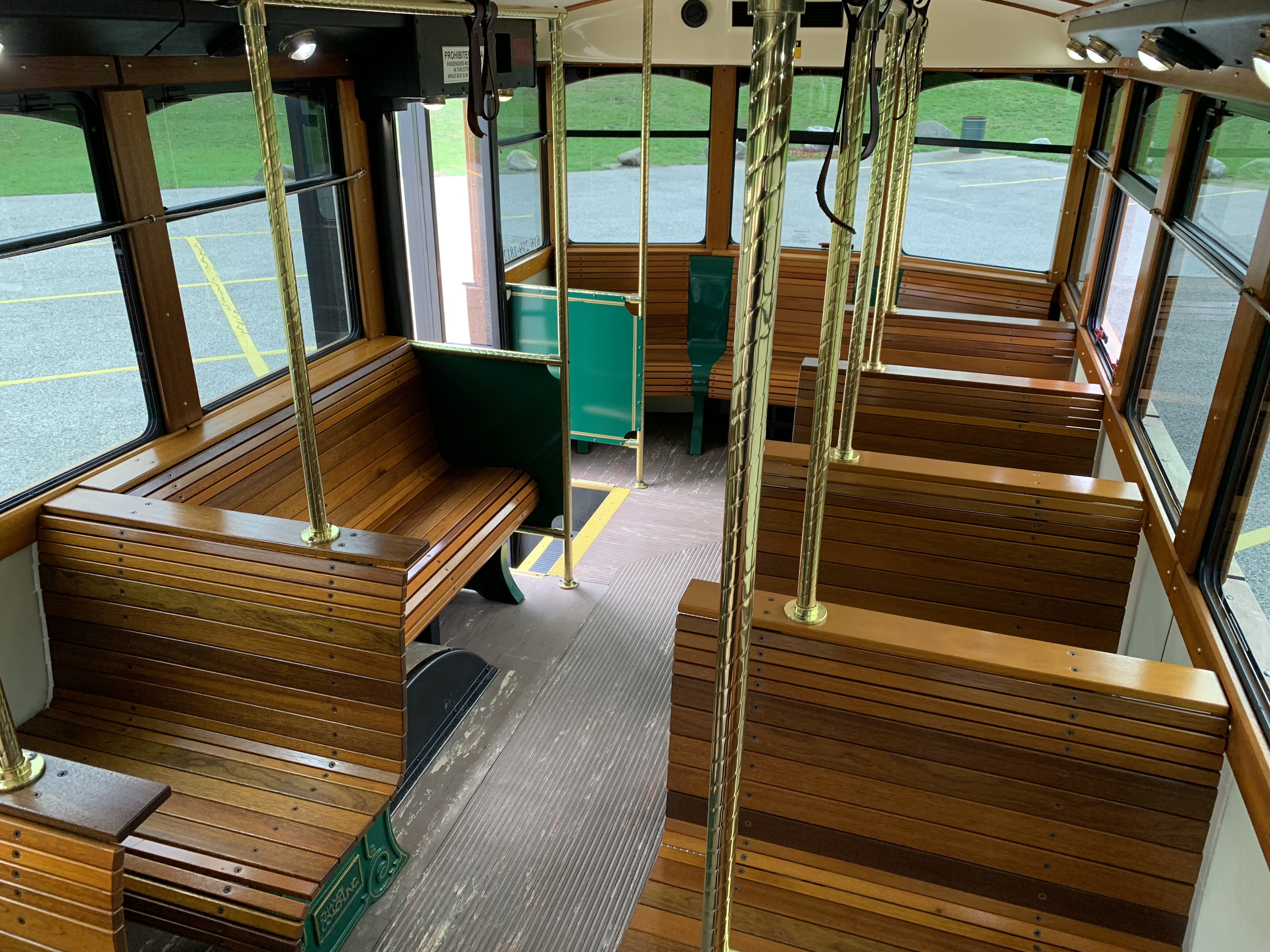27 Passenger Trolley Interior 3