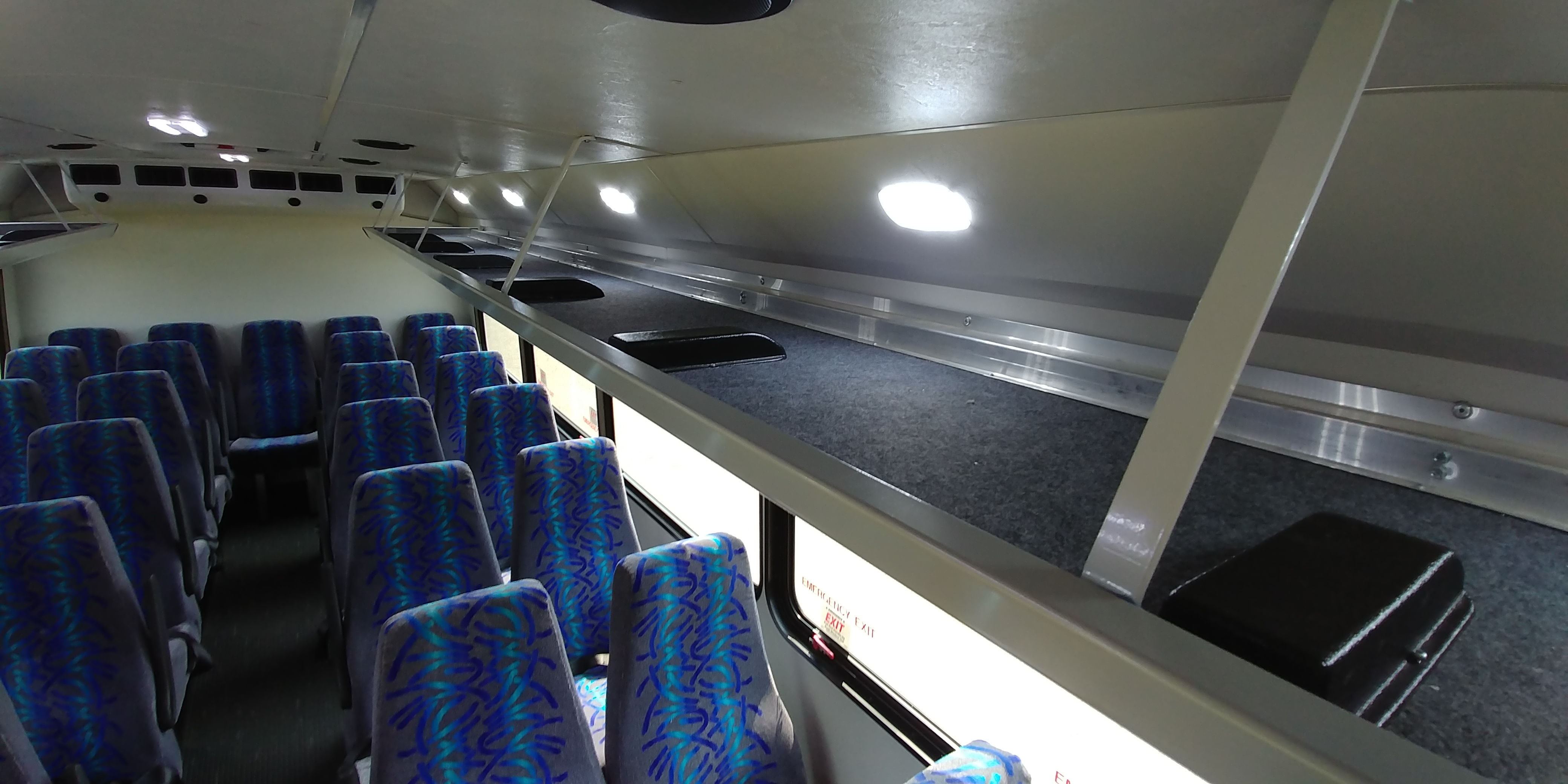 29 Passenger Executive Shuttle Bus Overhead Storage