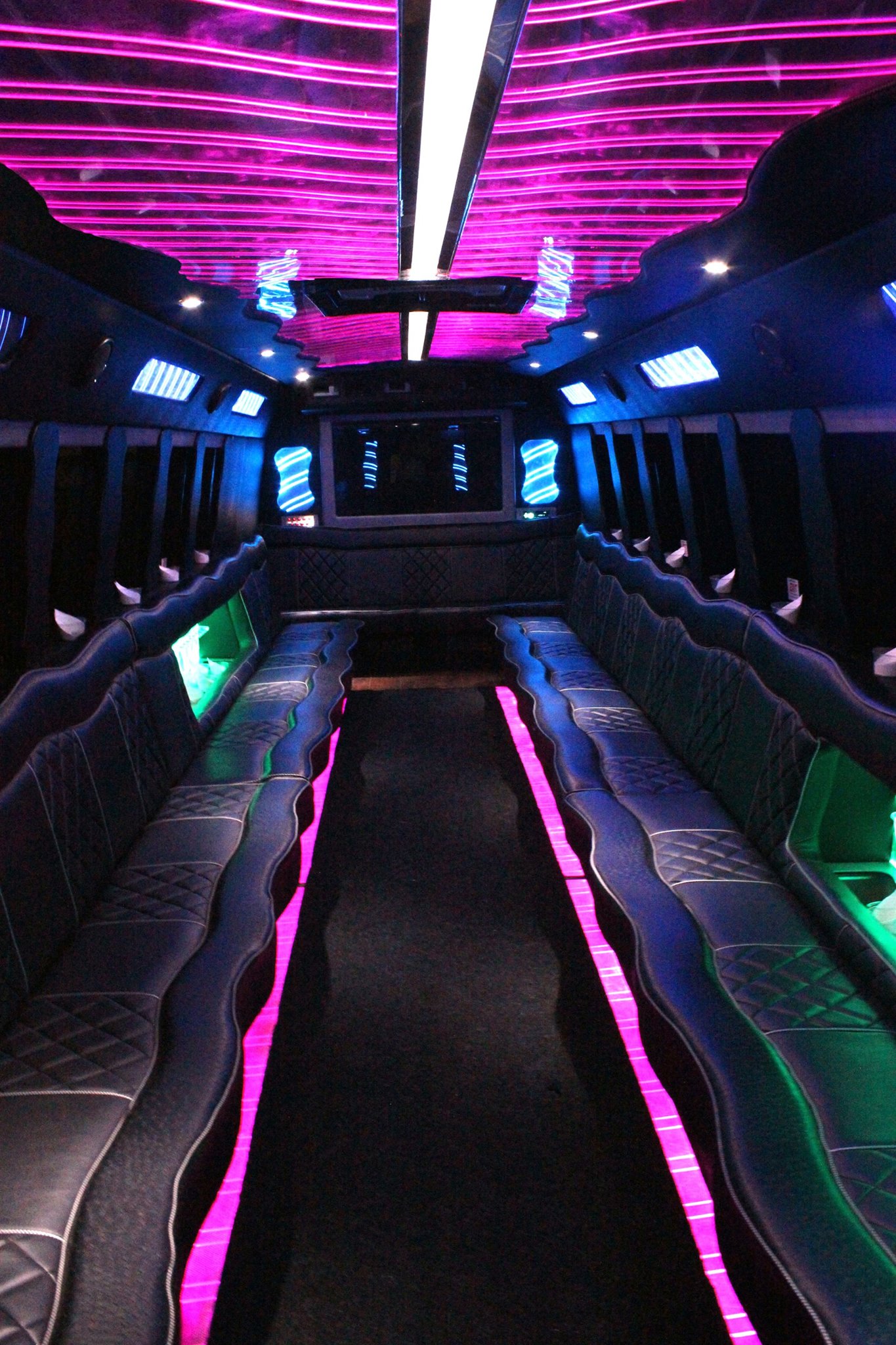 35 Passenger Luxury Limo Bus Interior 1
