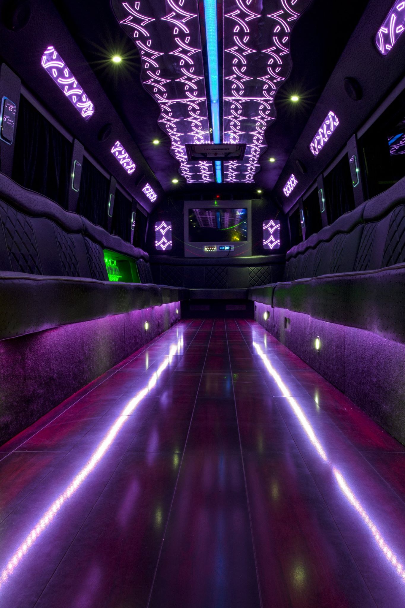 40 Passenger Luxury Limo Bus Interior 4