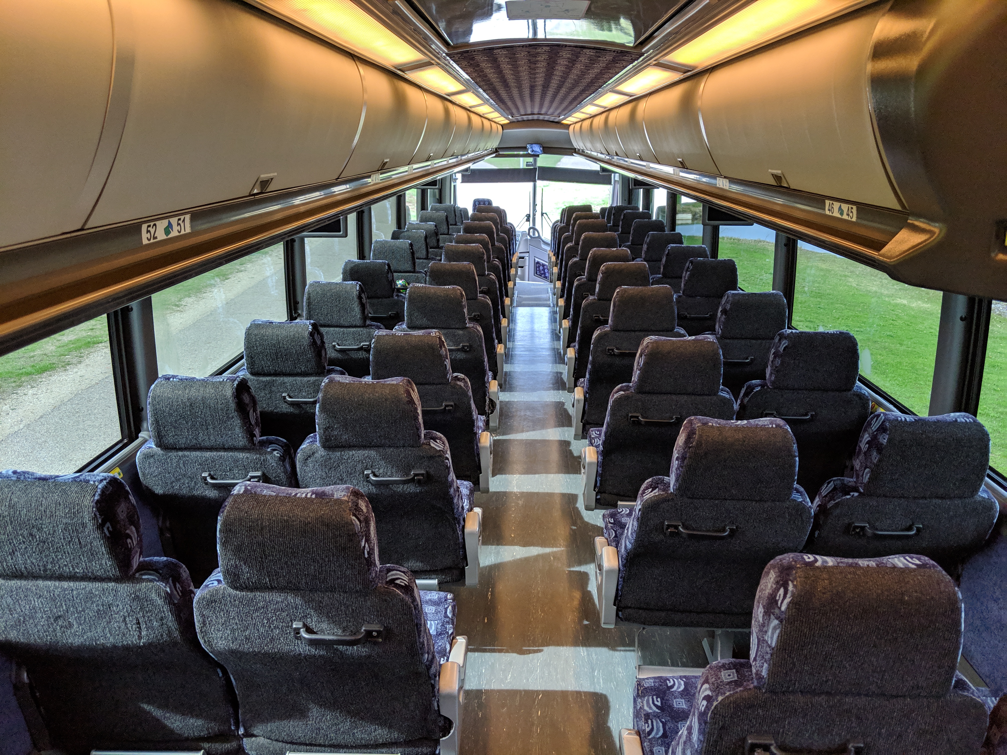 56 Passenger Motorcoach Interior 2