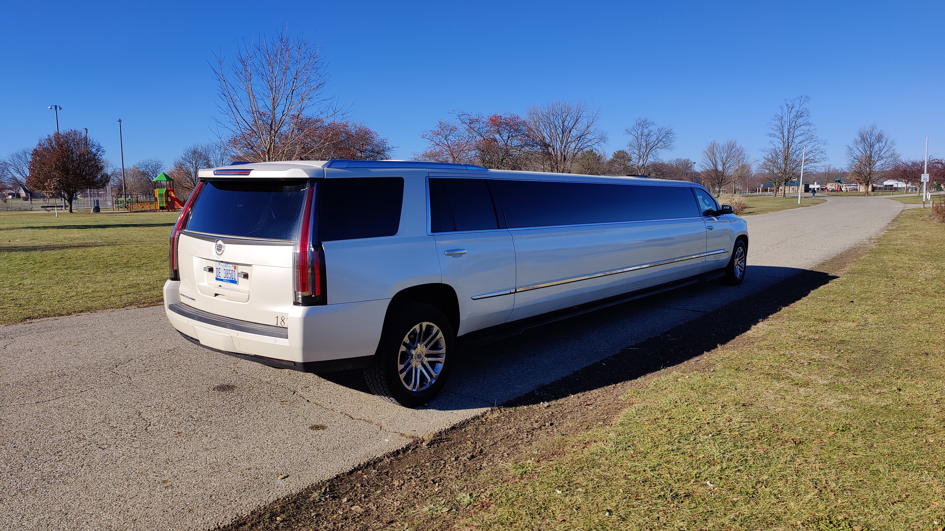 18 Passenger Cadillac Escalade Passenger's Side Rear