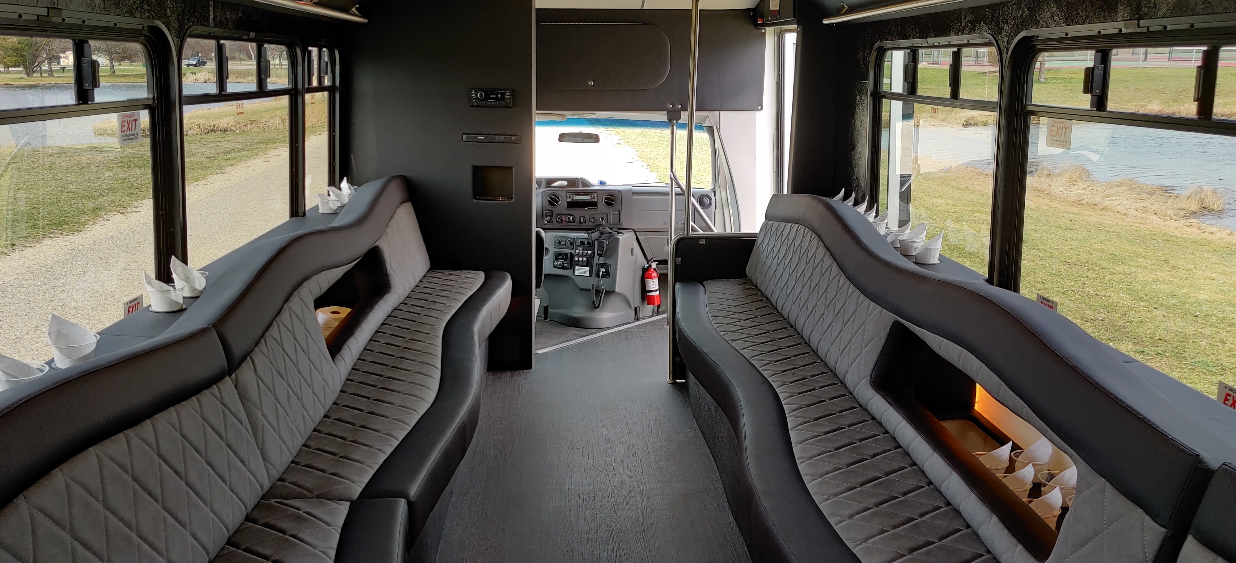 21 Passenger Luxury Limo Bus Interior 4