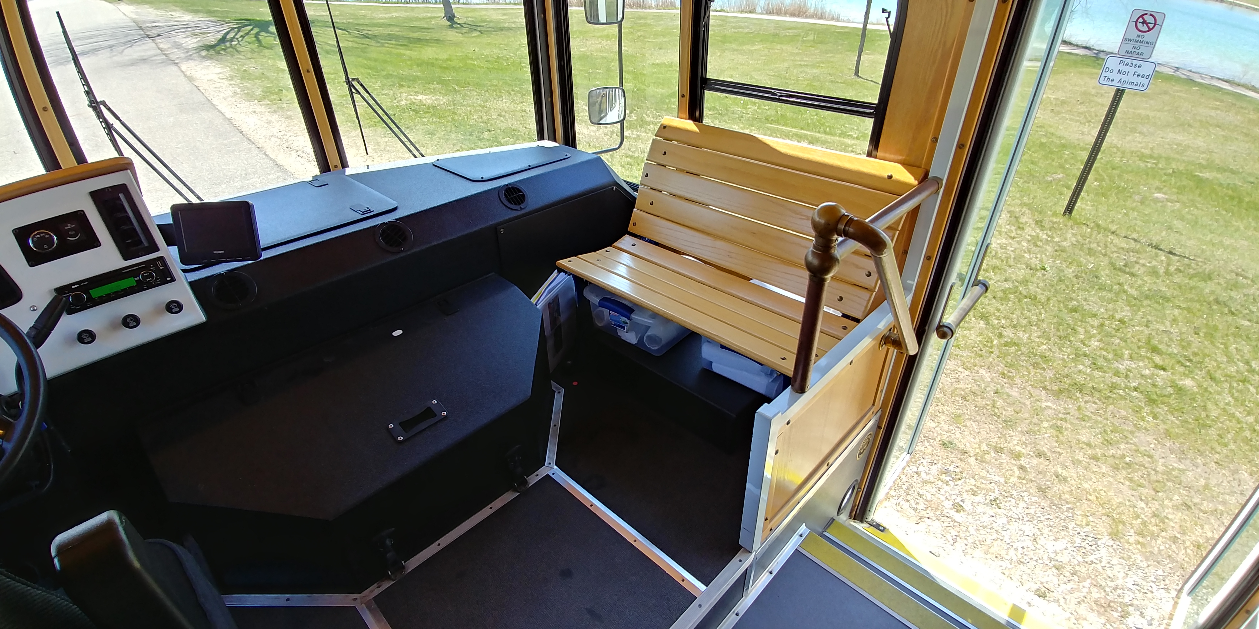 24 Passenger Trolley Front Seating
