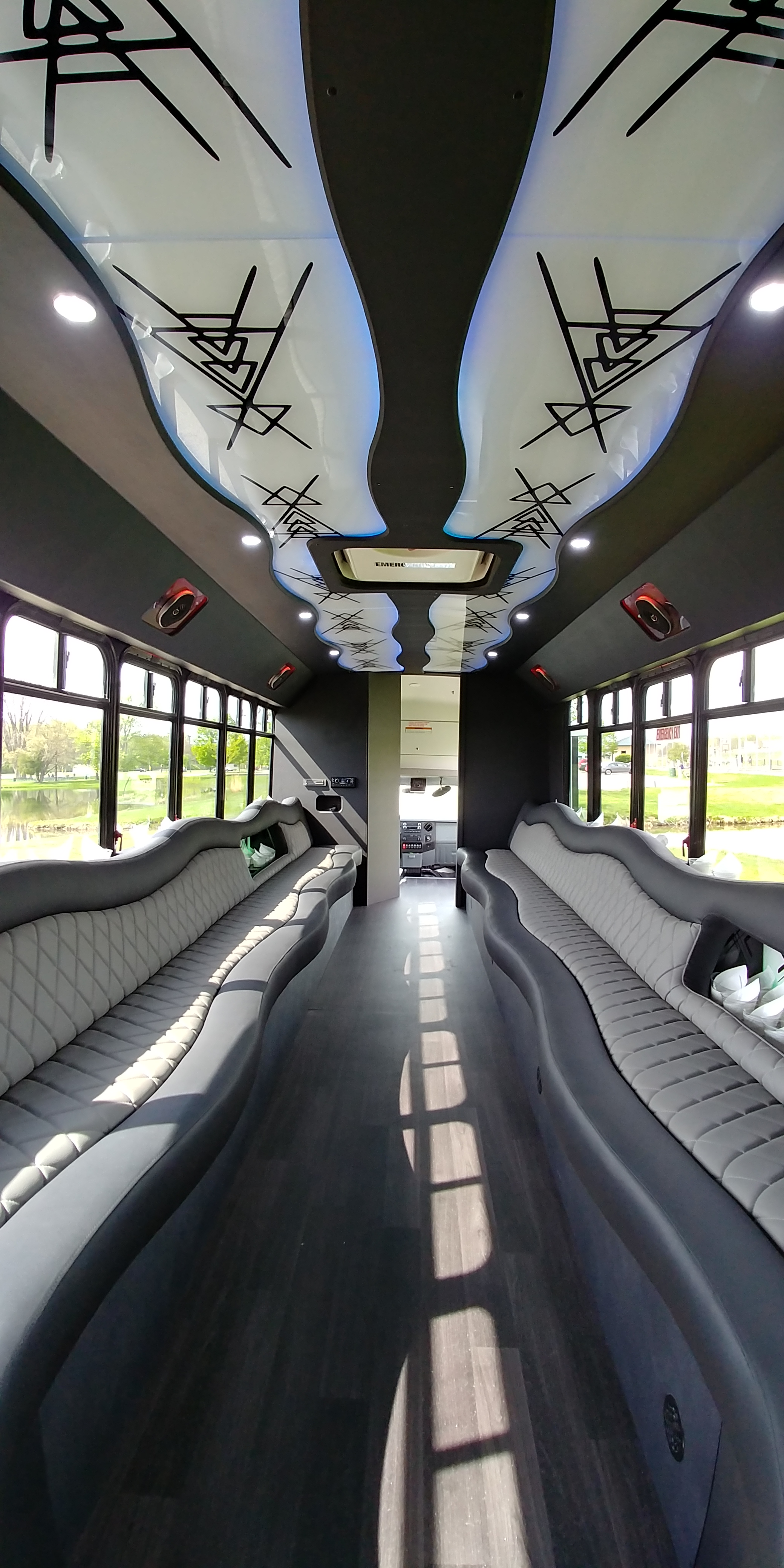 28 Passenger Luxury Limo Bus Interior 6