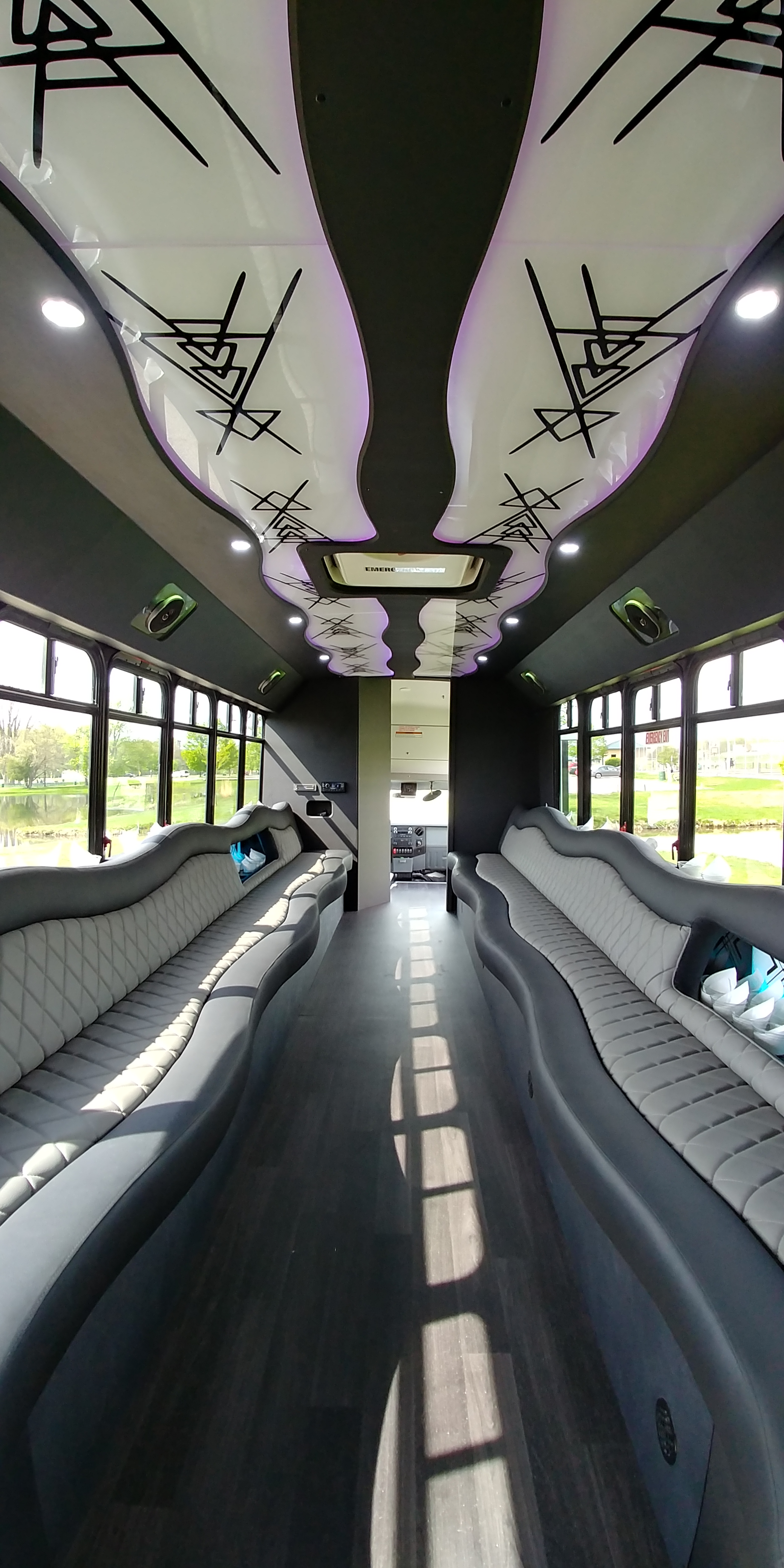 28 Passenger Luxury Limo Bus Interior 7