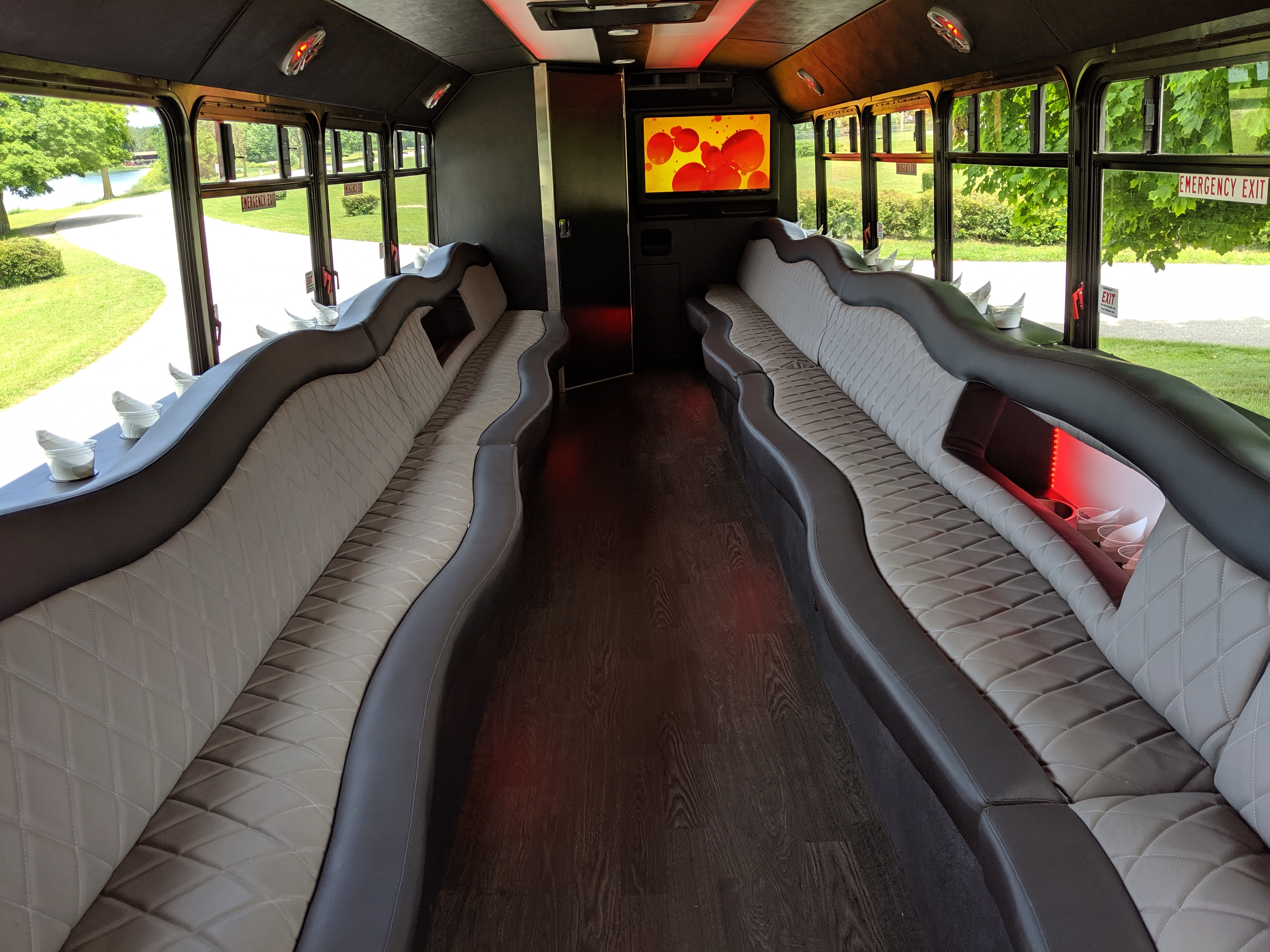 30 Passenger Luxury Limo Bus Interior 2