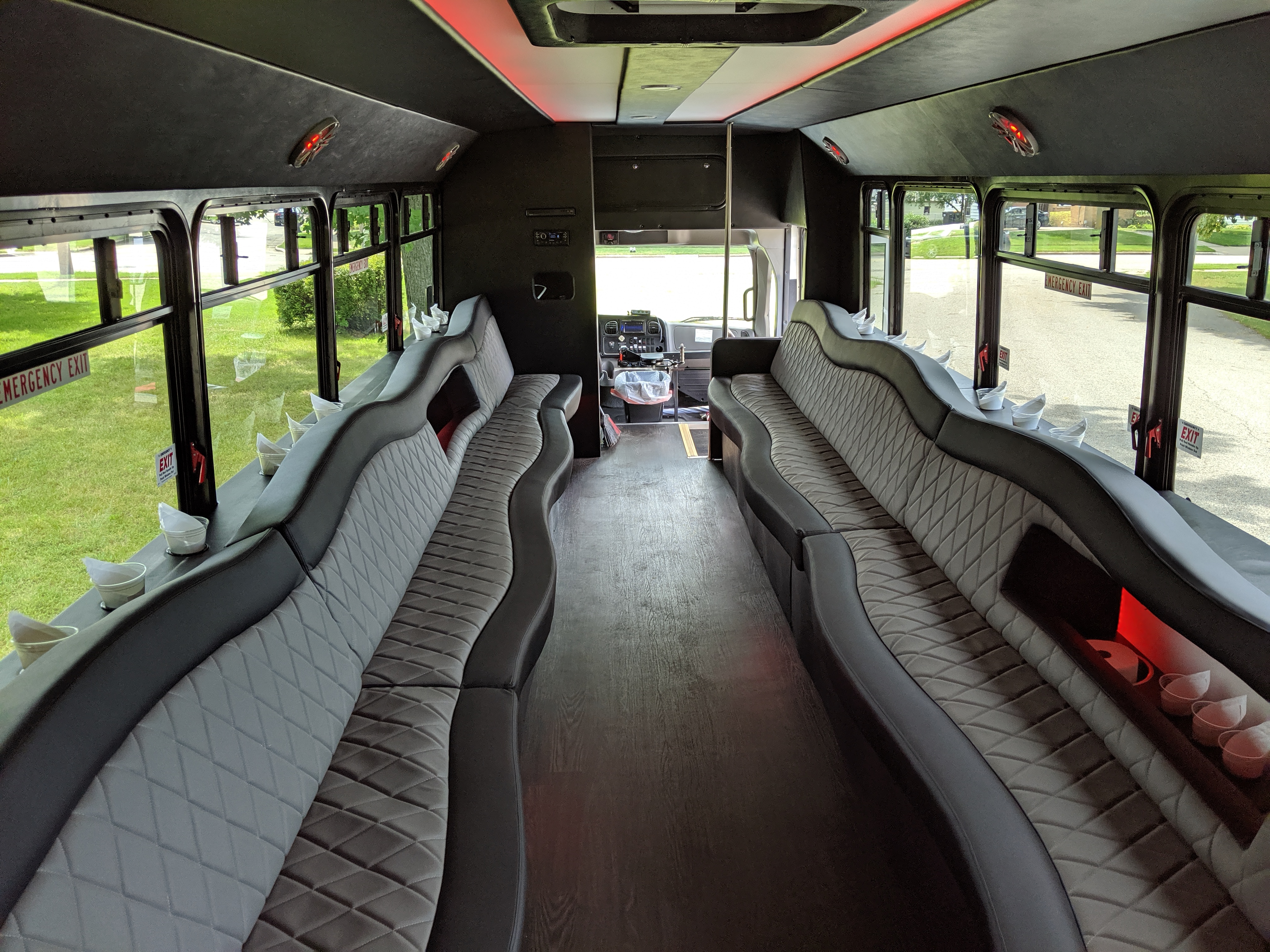30 Passenger Luxury Limo Bus Interior 4