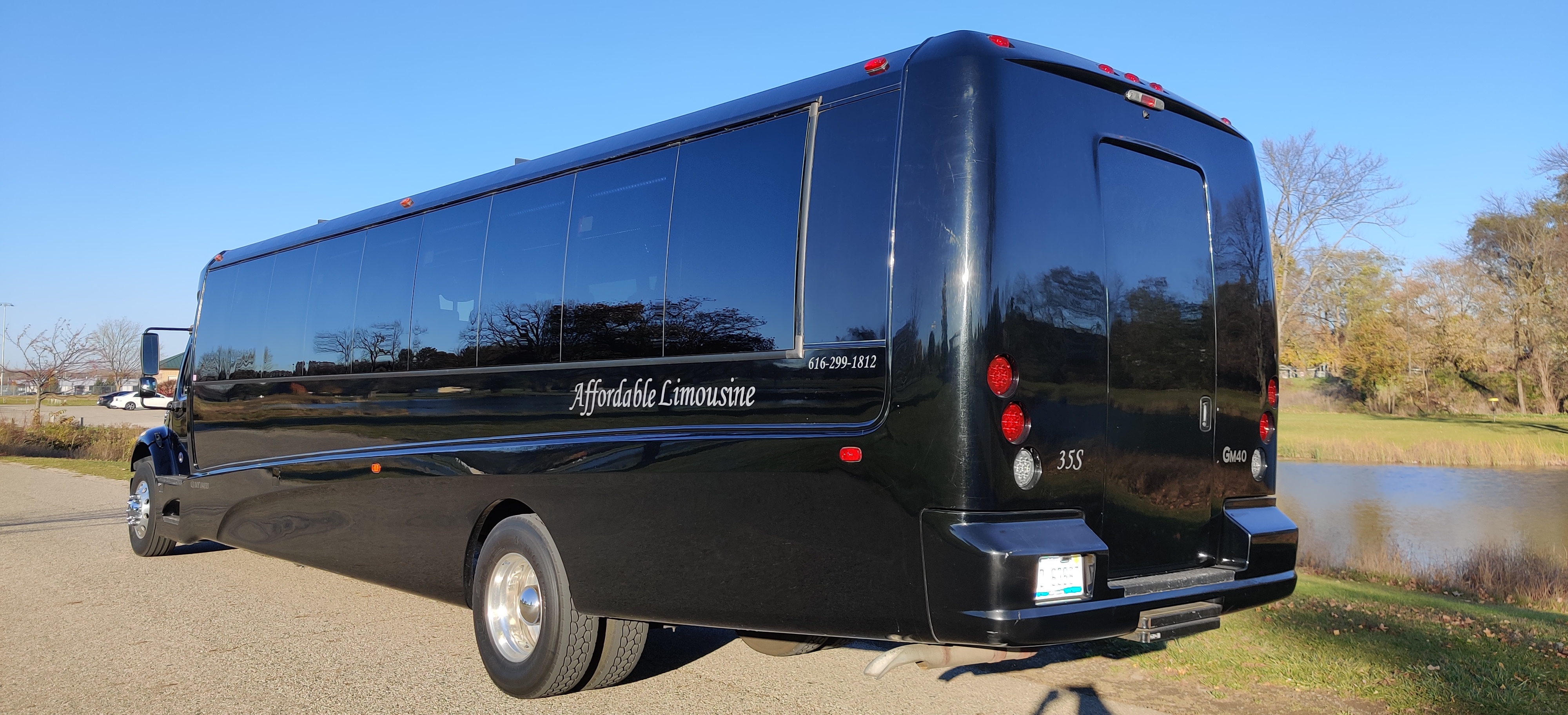 35 Passenger Executive Shuttle Bus Driver's Side Rear