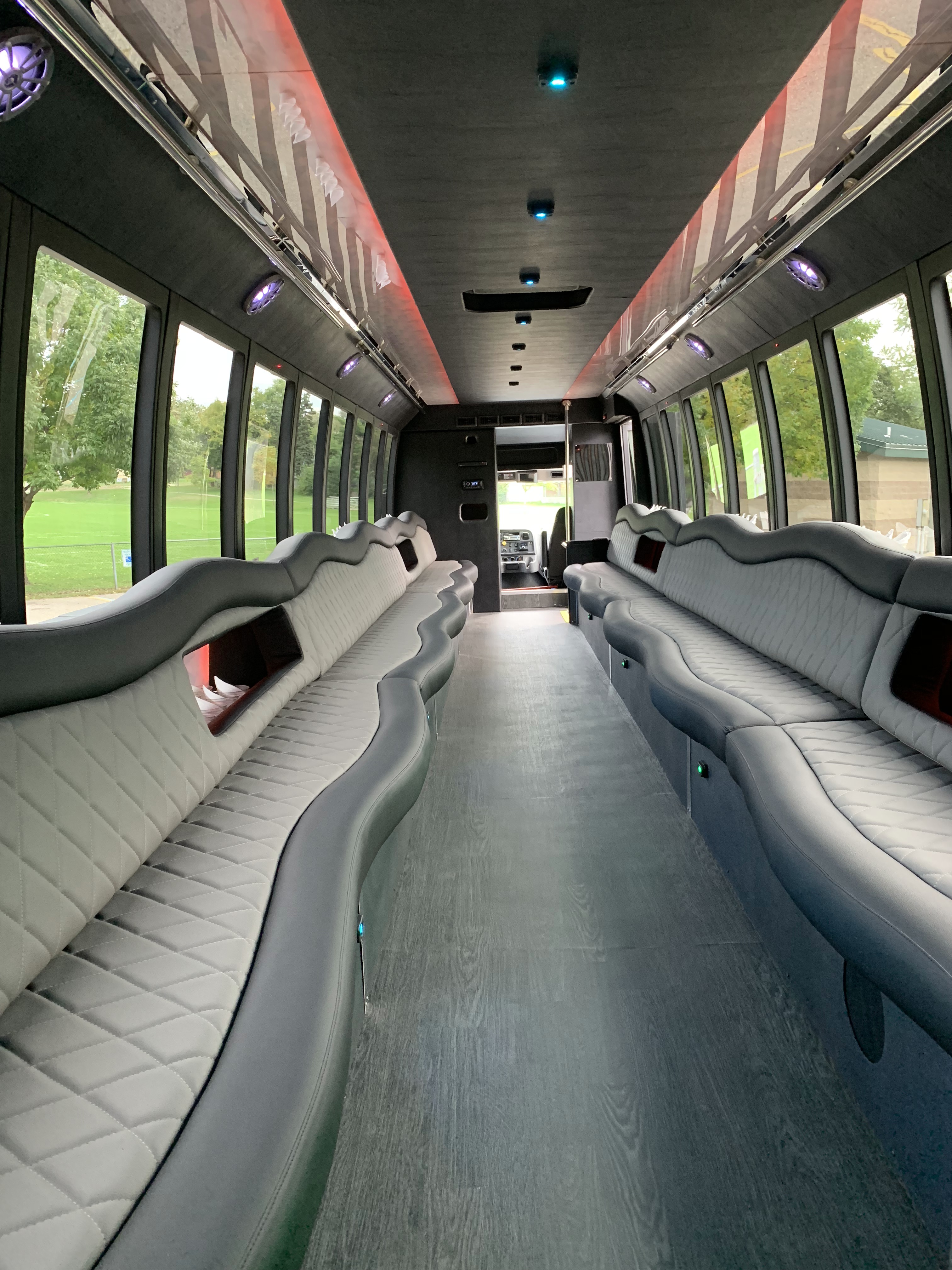 45 Passenger Luxury Limo Coach Full Interior 2