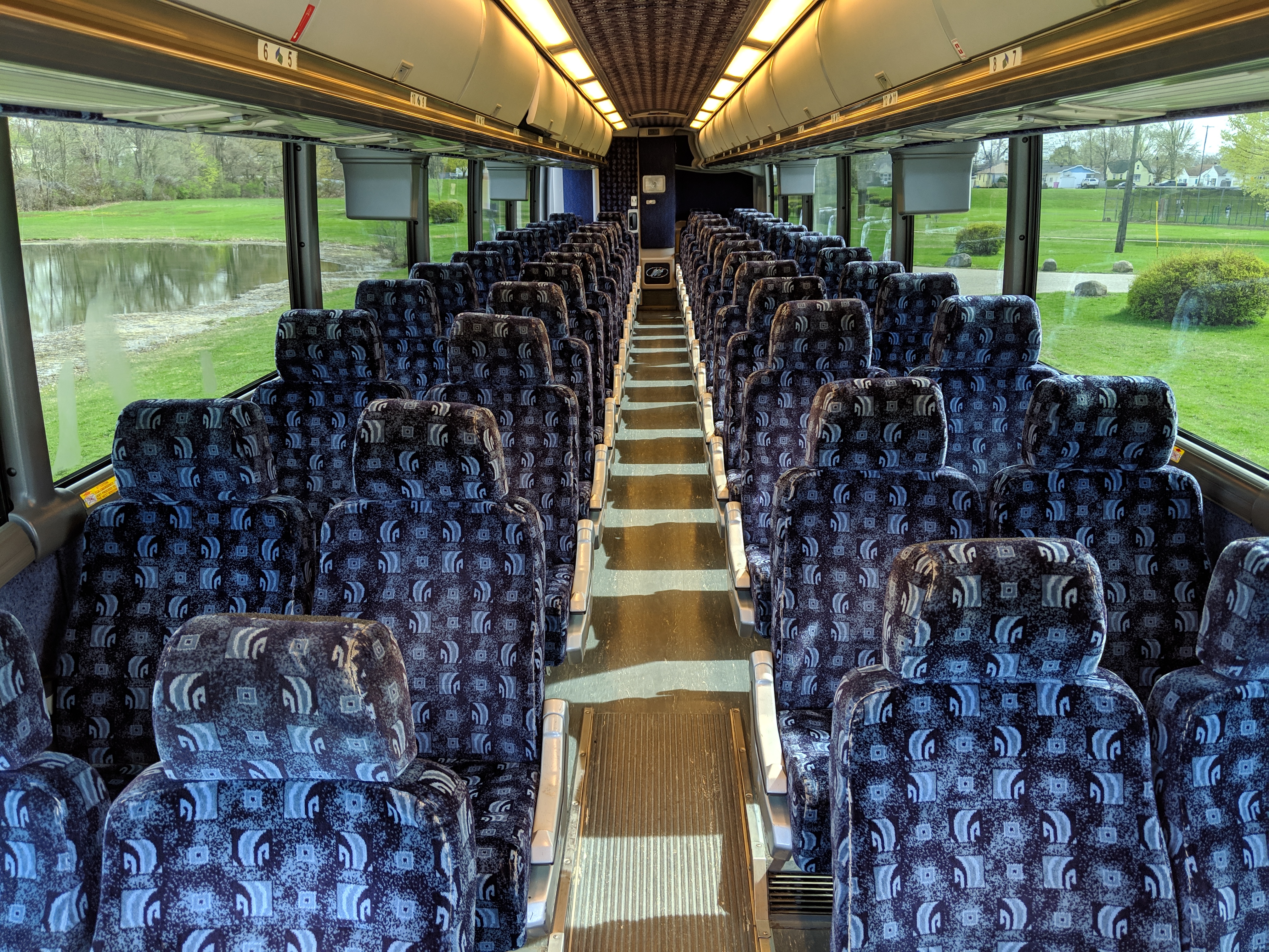 56 Passenger Motorcoach Interior